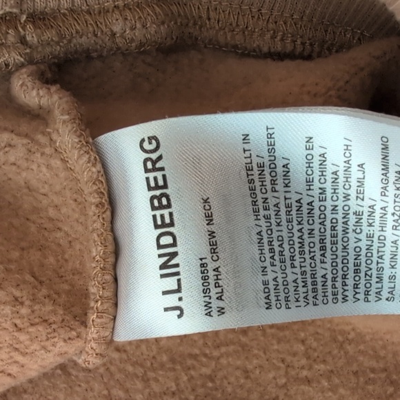 J. Lindeberg Alpha Crew Pullover Sweatshirt Runs Small - Picture 7 of 9